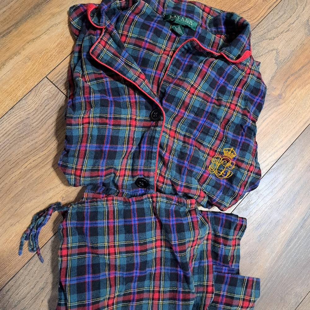 Womens Ralph Lauren flannel pajama set